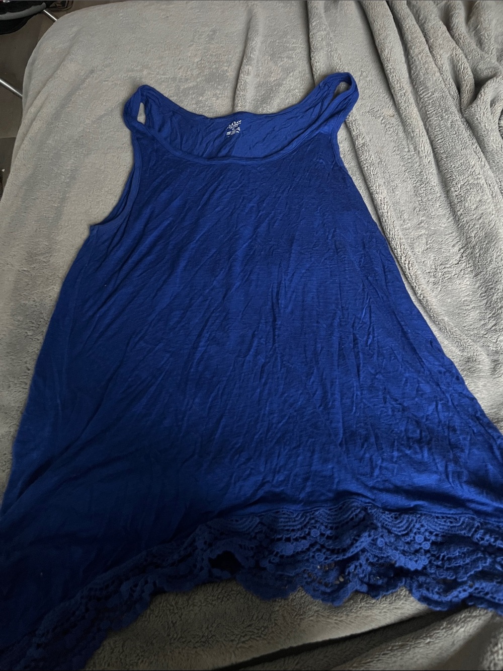 a.n.a Royal Blue Lace-Hem Camisole